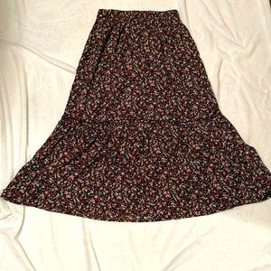 Floral printed skirt
